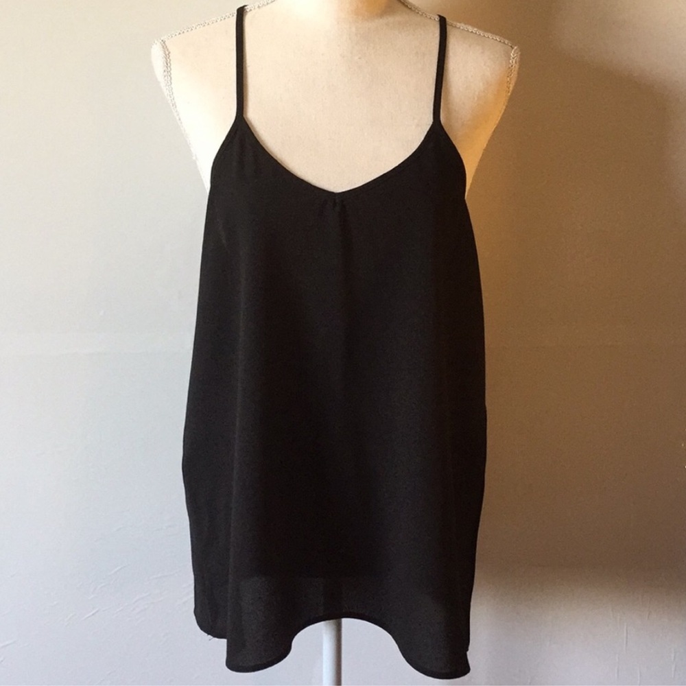 Paper Crane Black Halter Top Small
